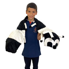 2.5Kg Weighted Sensory Caterpillar Shoulder/Lap Pad Black and White-Additional Need, AllSensory, Blind & Visually Impaired, Calming and Relaxation, Comfort Toys, Helps With, Sensory Processing Disorder, Sensory Seeking, Vestibular, Weighted & Deep Pressure, Weighted Shoulder Snakes-Learning SPACE