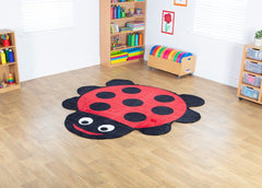 Back to Nature™ Giant Ladybird Shaped Indoor Carpet-Kit For Kids, Mats & Rugs, Placement Carpets, Round, Rugs, World & Nature-Learning SPACE