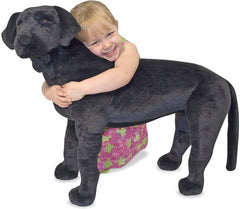 Black Lab Giant Stuffed Animal-Baby Soft Toys, Comfort Toys, Dolls & Doll Houses, Imaginative Play, Toys for Anxiety, World & Nature-Learning SPACE