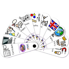 Curriculum Fan-Hand Fans-Back To School, Calmer Classrooms, communication, Communication Games & Aids, Fans & Visual Prompts, Helps With, Life Skills, Neuro Diversity, Planning And Daily Structure, Play Doctors, Primary Literacy, PSHE, Schedules & Routines, Seasons, Social Stories & Games & Social Skills, Stock-Learning SPACE