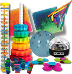 Deluxe Visual Fun Sensory Box-Sensory toy-ADD/ADHD, AllSensory, Calmer Classrooms, Classroom Packs, Helps With, Learning Activity Kits, Neuro Diversity, Sensory, Sensory Boxes, Sensory Processing Disorder, Sensory Seeking, Visual Sensory Toys-Learning SPACE