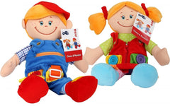 Fine Motor Rag Doll-Baby Soft Toys, Dolls & Doll Houses, Featured, Gifts For 2-3 Years Old, Imaginative Play, Matrix Group, Puppets & Theatres & Story Sets, Small Foot Wooden Toys-Learning SPACE