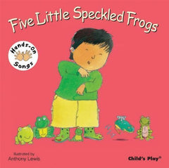 Five Little Speckled Frogs Signing (Board Book)-Additional Need, Baby Books & Posters, Childs Play, Deaf & Hard of Hearing, Early Years Books & Posters, Specialised Books, Stock, Tactile Toys & Books-Learning SPACE