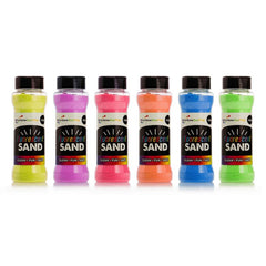Fluorescent Craft Sand Shakers (6 Pack)-Art Materials, Arts & Crafts, Cerebral Palsy, Craft Activities & Kits, Early Arts & Crafts, Eco Friendly, Messy Play, Outdoor Sand & Water Play, Primary Arts & Crafts, Rainbow Eco Play, Water & Sand Toys-Learning SPACE