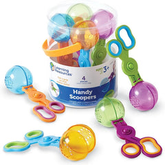 Handy Scoopers™ Set of 4-Baby Bath. Water & Sand Toys, Learning Resources, Messy Play, Outdoor Sand & Water Play, Sand, Stock, Water & Sand Toys-Learning SPACE