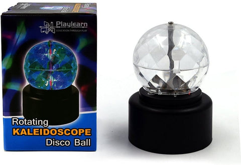 Kaleidoscope Rotating Disco Ball-AllSensory, Early Years Sensory Play, Lamp, Pocket money, Sensory Light Up Toys, Stock-Learning SPACE