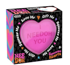 Needoh Squeeze Heart Fidget Squish Toy-Fidget, Squishing Fidget, Stress Relief-Learning SPACE