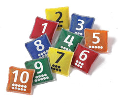 Number Bean Bags Pk10 - Help Children Recognise and Order Numbers-Active Games, Counting Numbers & Colour, Early Years Maths, EDX, Games & Toys, Maths, Primary Games & Toys, Primary Maths, Stock-Learning SPACE