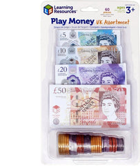 Play Money UK Assortment-Addition & Subtraction, Calmer Classrooms, Early Years Maths, Helps With, Imaginative Play, Kitchens & Shops & School, Learning Resources, Life Skills, Maths, Money, Pocket money, Primary Maths, Stock-Learning SPACE