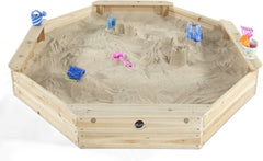 Plum® Giant Wooden Sand Pit [Natural]-Eco Friendly, Messy Play, Outdoor Sand & Water Play, Playground Equipment, Plum Play, Sand, Sand & Water, Sand Pit, Seasons, Stock, Summer-Learning SPACE