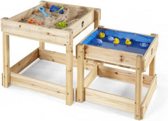 Plum® Sandy Bay Wooden Play Tables-Eco Friendly, Messy Play, Outdoor Sand & Water Play, Plum Play, S.T.E.M, Sand, Sand & Water, Sand Pit, Science Activities, Seasons, Sensory Garden, Stock, Summer, Table-Learning SPACE