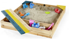 Plum® Store-It Wooden Sand Pit-Eco Friendly, Outdoor Sand & Water Play, Playground Equipment, Plum Play, S.T.E.M, Sand, Sand Pit, Seasons, Stock, Summer-Learning SPACE