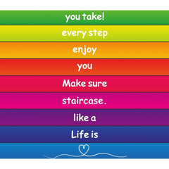 Positive Steps - Motivational Saying Sensory Path-bespoke, Calmer Classrooms, Classroom Displays, Helps With, Movement Breaks, Sensory Flooring, Sensory Paths, swym-disabled-addtocart-with-text, swym-hide-addtocart, swym-hide-productprice-Learning SPACE
