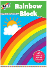 Rainbow Block - Coloured Paper-Arts & Crafts, Baby Arts & Crafts, Early Arts & Crafts, Galt, Paper & Card, Primary Arts & Crafts, Stock-Learning SPACE