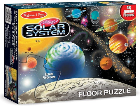 Solar System Floor Jigsaw Puzzle 48 Pieces-13-99 Piece Jigsaw, Gifts For 3-5 Years Old, Outer Space, S.T.E.M, Science Activities, Stock-Learning SPACE