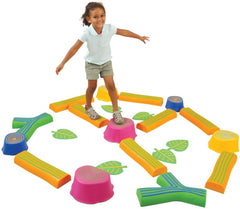 Step-A-Forest Set - Help Develop Balance & Proprioceptive Skills-Active Games, Additional Need, Balancing Equipment, Calmer Classrooms, EDX, Exercise, Games & Toys, Gross Motor and Balance Skills, Movement Breaks, Playground Equipment, Proprioceptive, Sensory Garden, Stock-Learning SPACE