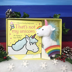 Thats not my Unicorn... Book and Toy Set-AllSensory, Baby Books & Posters, Helps With, Sensory Seeking, Stock, Tactile Toys & Books, Usborne Books-Learning SPACE