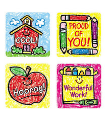 Carson Dellosa School Days: Kids Drawn Motivational Stickers-Featured-Learning SPACE