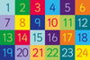 1-24 Numbers 1.5x1m Carpet-Counting Numbers & Colour,Educational Carpet,Kit For Kids,Mats & Rugs,Multi-Colour,Rectangular,Rugs,Wellbeing Furniture-Learning SPACE