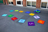 1-24 Numbers Mini Indoor/Outdoor Mats with holdall-Counting Numbers & Colour,Dropship,Educational Carpet,Kit For Kids,Mats,Mats & Rugs,Multi-Colour,Rugs,Sit Mats,Square,Wellbeing Furniture-Learning SPACE