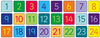 1-24 Numbers Mini Indoor/Outdoor Mats with holdall-Counting Numbers & Colour,Dropship,Educational Carpet,Kit For Kids,Mats,Mats & Rugs,Multi-Colour,Rugs,Sit Mats,Square,Wellbeing Furniture-Learning SPACE