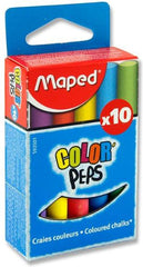 10 Chalk - Colour Peps-Art Materials, Arts & Crafts, Baby Arts & Crafts, Chalk, Drawing & Easels, Early Arts & Crafts, Maped Stationery, Playground Wall Art & Signs, Primary Arts & Crafts, Primary Literacy, Stationery, Stock-Learning SPACE