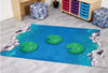10 Lily Pads Mats + River Floor Mat-Dropship,Furniture,Mats & Rugs,Multi-Colour,Rugs,Seating,Stepping Stones,Wellbeing Furniture,Willowbrook-Learning SPACE