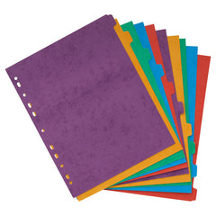 10 Packs of Extra Wide 230gsm Index Dividers - 10 Part-Classroom Packs, Organisation, Paper & Card-Learning SPACE