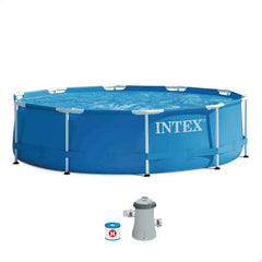 10' x 30" Metal Frame Pool Set-Intex, Seasons, Stock, Summer, Swimming Pools-Learning SPACE