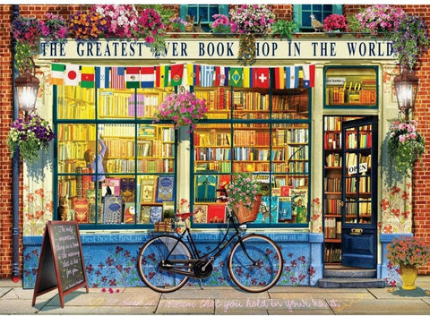 1000 Piece Jigsaw Puzzle - The Greatest Bookshop in the World-1000+ Piece Jigsaw,Christmas,Games & Toys,Ravensburger Jigsaws,Stock-Learning SPACE