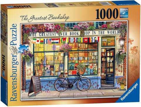 1000 Piece Jigsaw Puzzle - The Greatest Bookshop in the World-1000+ Piece Jigsaw,Christmas,Games & Toys,Ravensburger Jigsaws,Stock-Learning SPACE