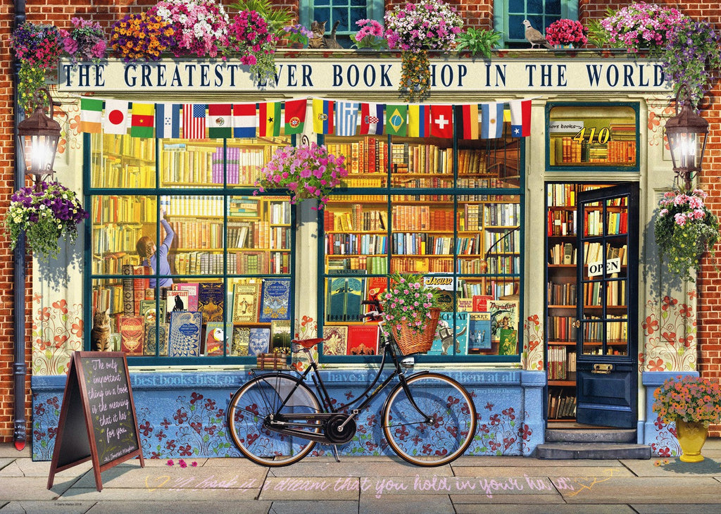 1000 Piece Jigsaw Puzzle - The Greatest Bookshop in the World-1000+ Piece Jigsaw,Christmas,Games & Toys,Ravensburger Jigsaws,Stock-Learning SPACE