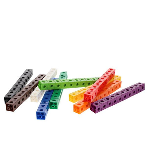 100Pcs Linking Cubes - Learn Numbers and Fractions-Addition & Subtraction,Clever Kidz,Counting Numbers & Colour,Early Years Maths,Fractions Decimals & Percentages,Learning Difficulties,Maths,Maths Toys,Primary Maths-Learning SPACE