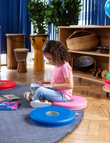 12 Bi-Colour Donut™ Cushions-Classroom Furniture,Classroom Packs,Dropship,Mats,Mats & Rugs,Sit Mats-Learning SPACE