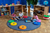 12 Bi-Colour Donut™ Cushions-Classroom Furniture,Classroom Packs,Mats,Mats & Rugs,Sit Mats-Learning SPACE