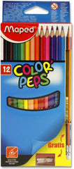 12 Colouring Pencils with Pencil and Sharpener-Arts & Crafts,Back To School,Drawing & Easels,Dyspraxia,Early Arts & Crafts,Maped Stationery,Nurture Room,Primary Arts & Crafts,Primary Literacy,Stationery,Stock-Learning SPACE