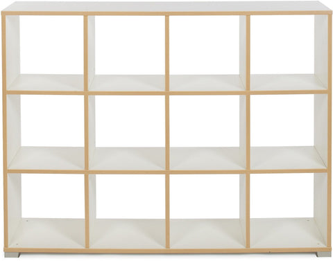 12 Cube Room Divider - Bubble Gum Range-Dividers,Dropship,Monarch UK,Shelves,Storage,Wellbeing Furniture-White-MEQ9026WHITE-Learning SPACE