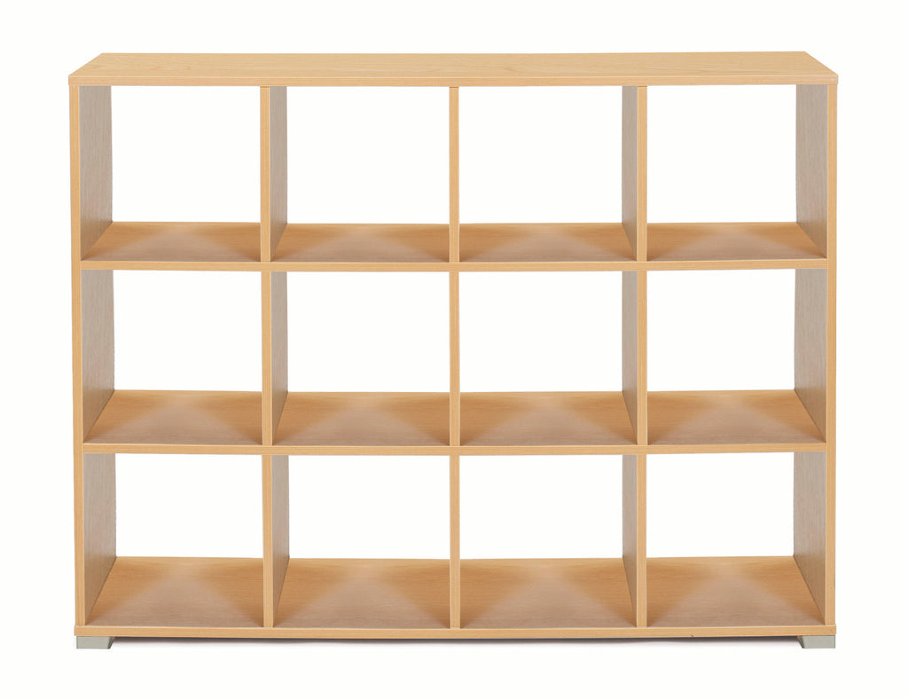 12 Cube Room Divider - Bubble Gum Range-Dividers,Dropship,Monarch UK,Shelves,Storage,Wellbeing Furniture-Maple-MEQ9026MAP-Learning SPACE