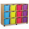 12 Quad Tray Unit-Dropship,Shelves,Storage,Storage Bins & Baskets,Trays,Wellbeing Furniture-Learning SPACE