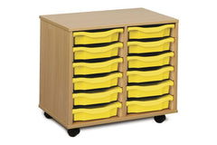 12 Single Tray Unit-Dropship,Shelves,Storage,Storage Bins & Baskets,Trays,Wellbeing Furniture-Learning SPACE