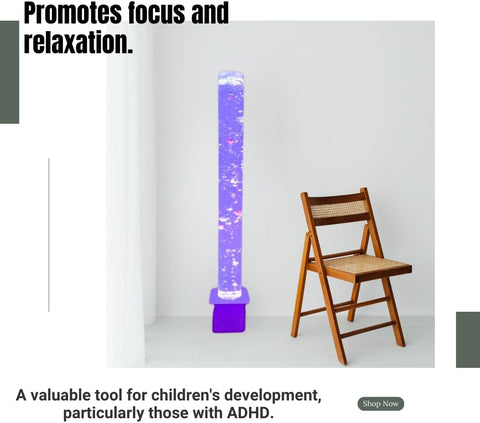 150cm Lumina Multi-Connect Bubble Tube with White Base-Bubble Tubes,Dropship,Home Bubble Tubes & Walls,Lumina,Multi-Connect,SCOTEXCEL-Learning SPACE