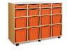 16 Combination Tray Unit-Dropship,Shelves,Storage,Storage Bins & Baskets,Trays,Wellbeing Furniture-Learning SPACE