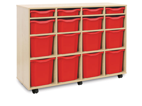 16 Combination Tray Unit-Dropship,Shelves,Storage,Storage Bins & Baskets,Trays,Wellbeing Furniture-Learning SPACE