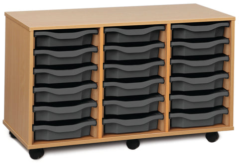 18 Single Tray Unit-Dropship,Shelves,Storage,Storage Bins & Baskets,Trays,Wellbeing Furniture-Learning SPACE