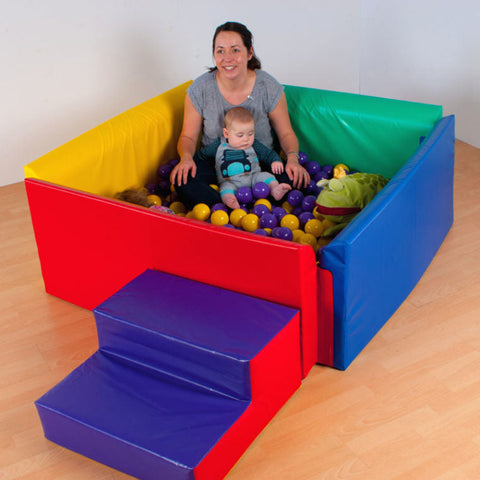 1.4m Square Soft Sided Den-Ball Pits,Down Syndrome,Dropship,Movement Breaks,Play Dens,Rainbow Theme Sensory Room-Learning SPACE