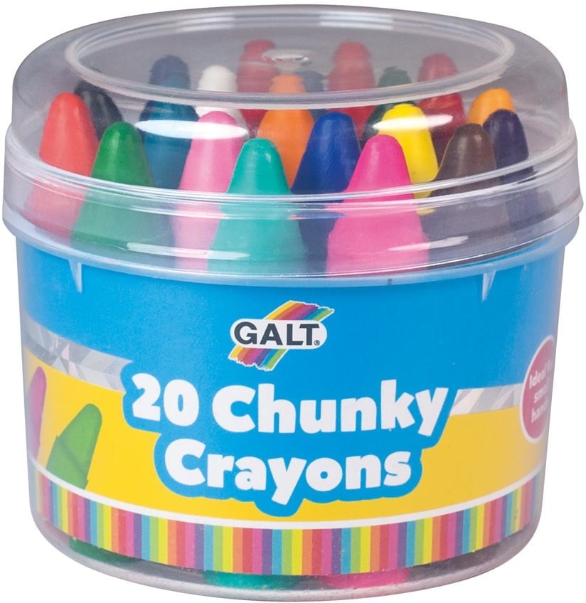 GALT 20 Chunky Crayons-Arts & Crafts,Baby Arts & Crafts,Drawing & Easels,Early Arts & Crafts,Galt,Learning Difficulties,Nurture Room,Primary Arts & Crafts,Primary Literacy,Stationery,Stock-Learning SPACE