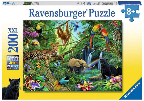 200 Piece Jigsaw Puzzle - Jungle XXL-100-1000 Piece Jigsaw,Games & Toys,Ravensburger Jigsaws-Learning SPACE