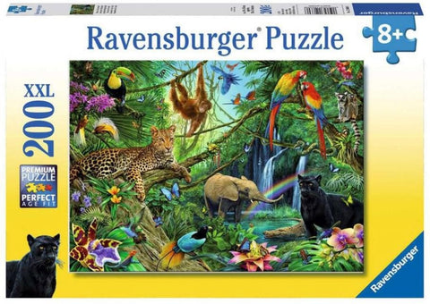 200 Piece Jigsaw Puzzle - Jungle XXL-100-1000 Piece Jigsaw,Games & Toys,Ravensburger Jigsaws-Learning SPACE