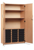 21 Single Tray Storage Cupboard-Cupboards,Cupboards With Doors,Dropship,Storage,Storage Bins & Baskets,Trays,Wellbeing Furniture-Learning SPACE