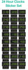 24 Hour Clock Sticker Set-Dropship,Furniture,Sticker,Wall & Ceiling Stickers,Wall Decor,Willowbrook-Learning SPACE
